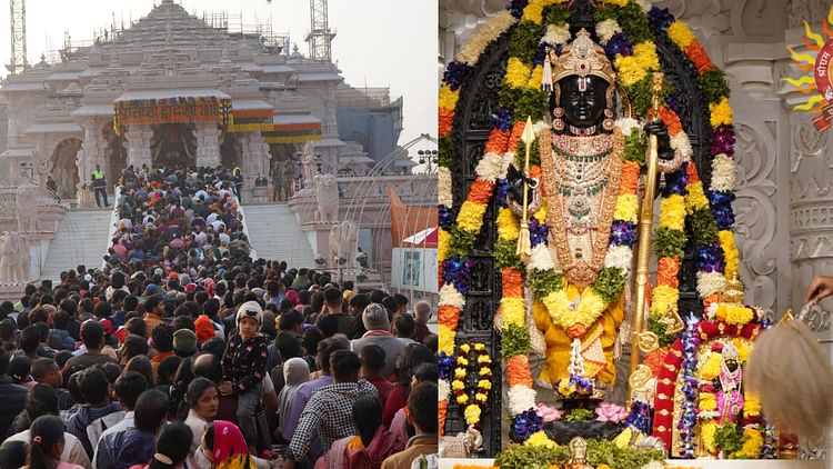 You are currently viewing Pics Of Pratishtha Dwadashi Celebration In Ayodhya. – Amar Ujala Hindi News Live – Ayodhya: The atmosphere in Ayodhya is like the occasion of consecration, people said