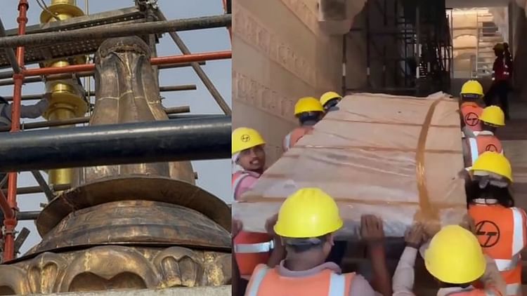 Read more about the article Ayodhya: Golden boasted Ram temple peak, door will also be held on the first floor