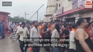 Read more about the article Amidst heavy rains, the mass of faith in Ramnagari, the period of worship continues in Nageshwar Nath temple